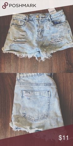 Women Summer High Waisted Denim Shorts Jeans Women Push Up Skinny Denim Short 3T