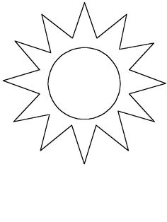 free printable sun cut