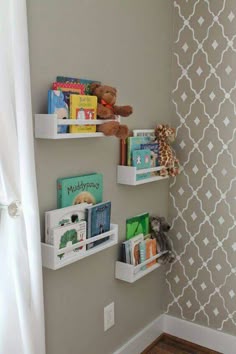 Clever Nursery Organization Ideas Pinterest Bookshelf Wall Organization Wall Shelves Ideas For Kids Room