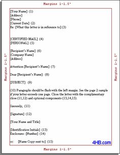Sample Business Letters And Forms | Forms | Pinterest | Business