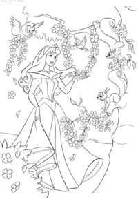 Try Our Free Sleeping Beauty Coloring Pages Your Child Can Color His Or Her Favorite Characters From Including Princess Aurora And Prince