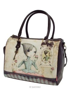 Mademoiselle Snow Santoro Neoprene Zipped Lunch Bag Willow NEW