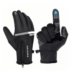 Premium Polar Fleece Gloves Touch Screen Nonslip Cycling Driving Size XXS--XL