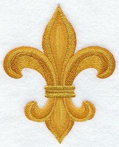 Fluer-de-lis saint applique embroidery design for boys and girls