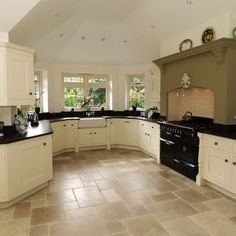 kitchen floor tile patterns concrete overlay random pattern