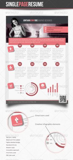 Clean Blue - Single Page Resume Template Cleaning, Graphic - single page resume Clean Blue - Single Page Resume Template Cleaning, Graphic - single page resume