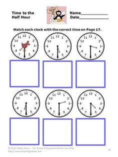 65 best telling time images on pinterest in 2018 math activities