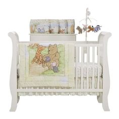 Clic Winnie The Pooh Crib Nursery Bedding Diaper Stacker 9 Ping Clifieds Ivory Clic Pooh Crib Set With Extras