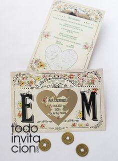 //enhorabuena-bodas mapa 6x Love carta de amor//mapa sobres saludos //invitación