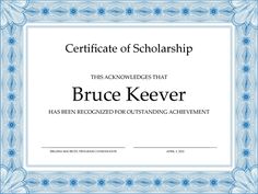 award certificates pdf 5 plus scholarship award certificate examples for word and pdf