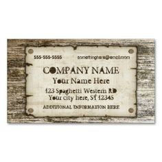 trendy blank vintage aged wood inspired rustic rustic business