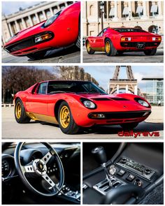 1970 Pirelli Cinturato Lamborghini P400 Miura Tire Original Vintage Print Ad