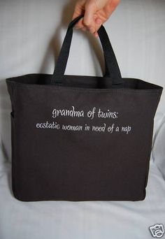 grandmother mom Grandma of Triplets Tote Bag /& Shirt