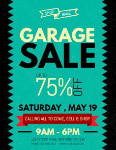 30 best garage sale posters images sale flyer promotional flyers garage sales poster