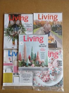 201617 martha stewart living magazines lot of 5 new in factory wrap