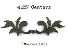 Brass French Provincial MCM Drawer Pull Hardware Vintage Cabinet Knob Ring Pull