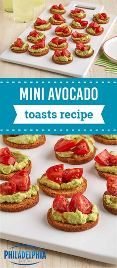 21 Delightful Outdoor Party Etizers Images Chef Recipes Food Mini Avocado Toasts Impress Your Guests With This Bite Sized Etizer Recipe Party Dish Is Quick To Prep It S Ready For Outdoor Summer