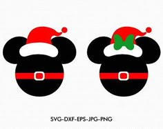 Merry Christmas Mickey Head | Mickey heads | Pinterest | Christmas