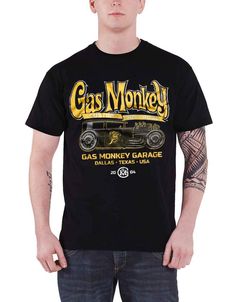 Officially Licensed Gas Monkey Garage Big Patch Women/'s T-Shirt S-XXL Sizes