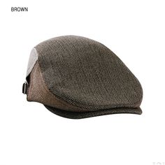 Duckbill Knit Look Square Pattern Newsboy Driving Hunting Cap J2R JRH108 Wine