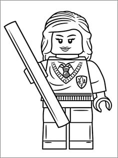 Lego Harry Potter Coloring Pages Pinterest 5 Color Number