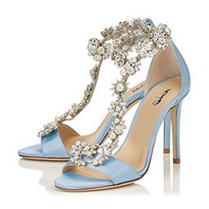 XYD Cocktail Party Evening High Heeled Stilettos Wedding Rhinestones Sandals T Strap Pumps for Women UXDTAYFXC XYD Cocktail Party Evening High Heeled Stilettos Wedding Rhinestones Sandals T Strap Pumps for Women UXDTAYFXC