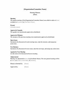team minutes template