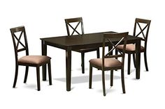 Black//Cherry Finish East West Furniture ANTI3-BLK-C 3-Piece Kitchen Table Set