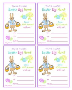 free easter invitation templates