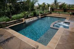 rectangle pool with water feature google search outdoor living