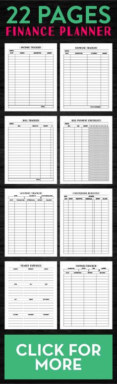 financial tracker budget planner and motivational quotes all financial tracker