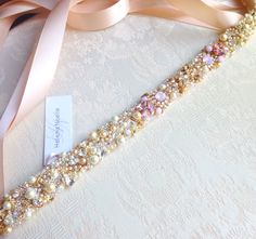Afrsmw Ceinture Fleur Enfant et Bandeau pour Femme Fille Demoiselle d/'honneur Satin Strass Perle Robe Ceinture Bijoux Ceinture Vêtements Accessoires 180cm Rose