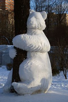 Image result for funny snow sculpture boy and girl