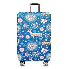 Luggage Cover Tree Peacock Feathers Tribal Nature Protective Travel Trunk Case Elastic Luggage Suitcase Protector Cover