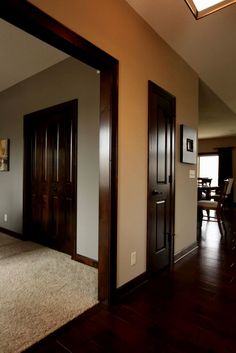 The Best Neutral Paint Colours To Update Dark Wood Trim For Dark Trim Wood Floors Craftsman Homes