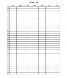 time management template