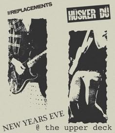 flipper 3 stooges frightwig circle jerks husker du husker du seattle show flyer