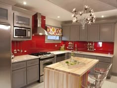 30 Best Red Kitchen Walls Images Kitchens Beautiful Before And After Makeovers From Hgtv S Great Rooms Kitchen With Red