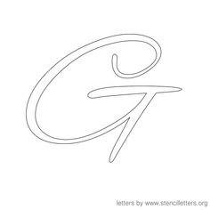 Elegant Cursive Alphabet Stencils in Printable Format Elegant Cursive Alphabet Stencils in Printable Format