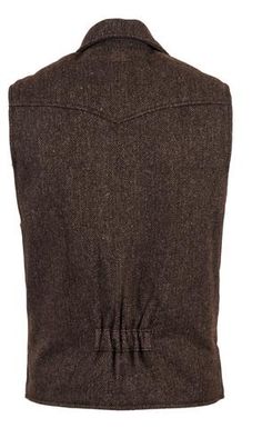 STS Ranchwear Mens Lightweight Classic Leather Vest Antique Brown, Extra Small
