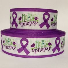 Brain Tumor Awareness grosgrain 1 inch ribbon 3 yds hair bows key chains