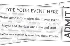 121 best ticket template images on pinterest in 2018 event tickets