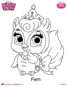 Free Princess Palace Pets Fern Coloring Page