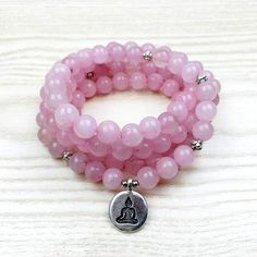 8 mm Rudraksha couleur pin Bracelet Guérison Mala Extensible Bracelet Bead Cuff
