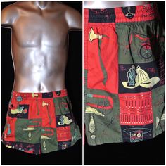 New Zeland Kiwi Bird Mens Board Shorts Swim Mesh Lining and Side Pocket