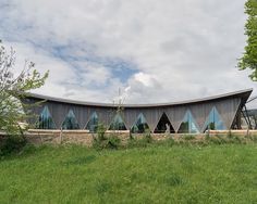 Localarchitecture Builds Pavilion For Swiss Animal Park Pavilion Green Roof Timber Buildings