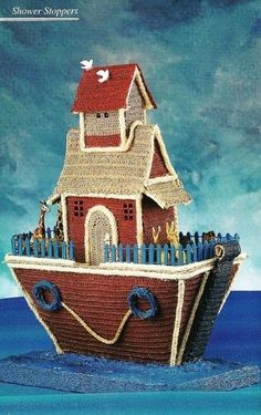 10 Best Crochet Noah S Ark Images Filet Knit Y002 Crochet Pattern Only Noahâ S Ark Toy Centerpiece