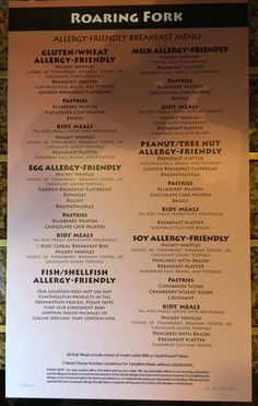 Wilderness Lodge Food Court Menu Wilderness Lodge Food Court Menu