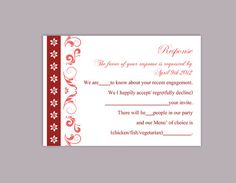 rsvp card template word