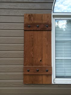 Homemade Shutters Stained Wood Decorative Nails From Ebay Homemade Shutters Stained Wood Decorative Nails From Ebay